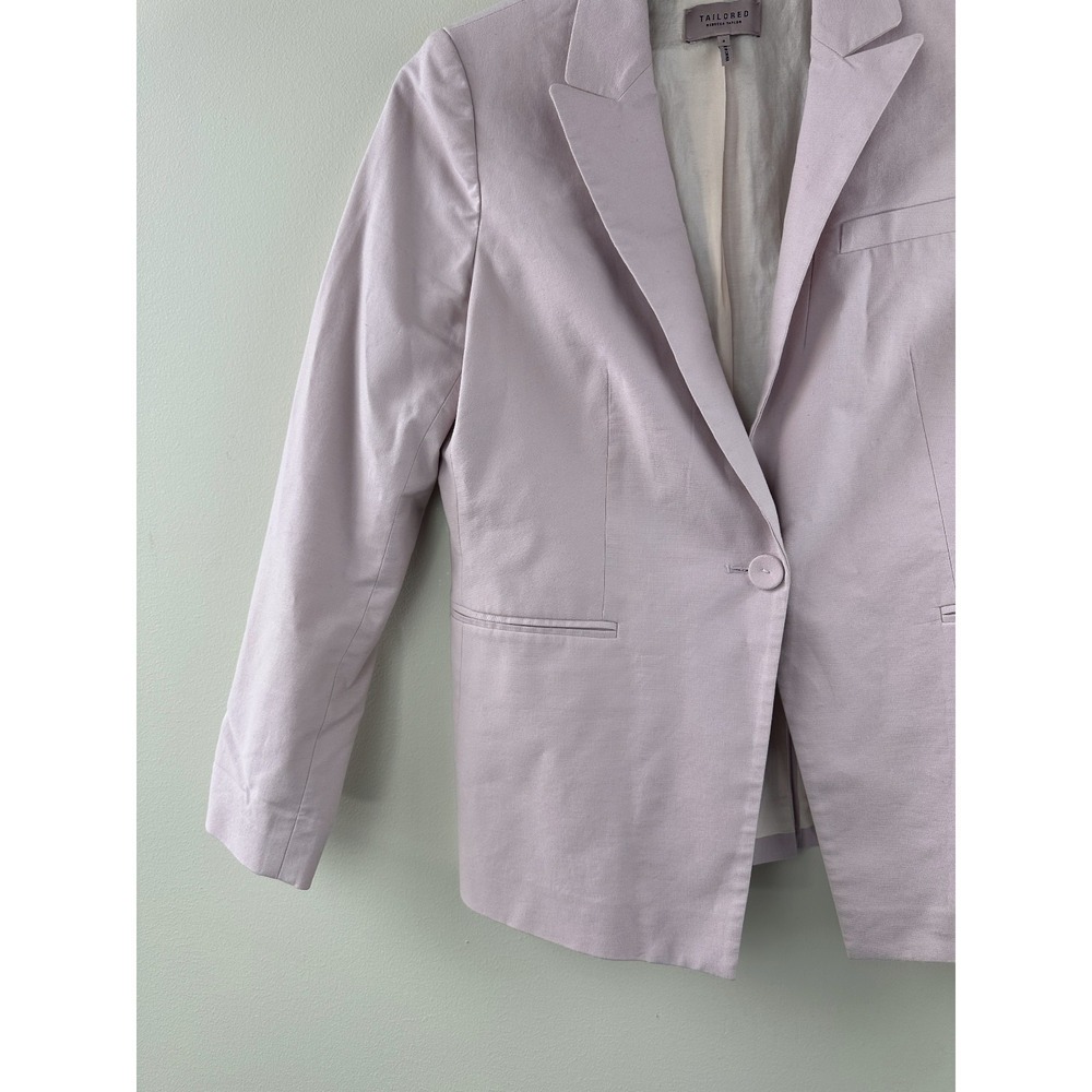 Rebecca Taylor Tailored Blazer Jacket Cotton Stretch Career Office Womens Size 8 - Picture 6 of 16